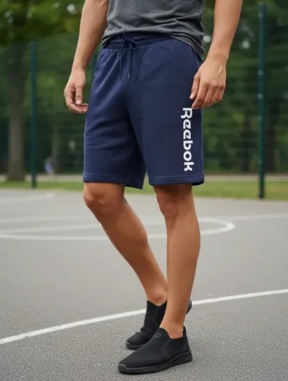 Reebok Boys Royal Blue Logo Athletic Shorts